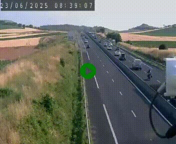 Caméra autoroute A75 à hauteur de Le Crest, en direction de Montpellier