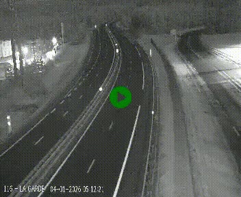 Caméra autoroute A75 à hauteur du col du rocher blanc en direction de Montpellier