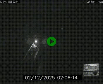 Webcam sur la N165 après le Pont de l'Iroise, à l'entrée de Brest
