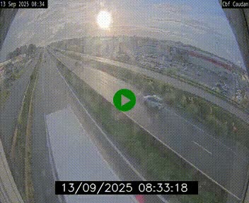 Webcam sur la N165 à hauteur de Caudan, dans le Morbihan.