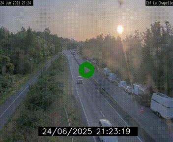 Webcam sur le périphérique de Nantes (N844) à hauteur de Porte de la Chapelle, au nord de la ville