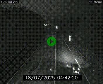 Webcam sur le périphérique de Rennes (N136) à hauteur de Maurepas, au nord de la ville