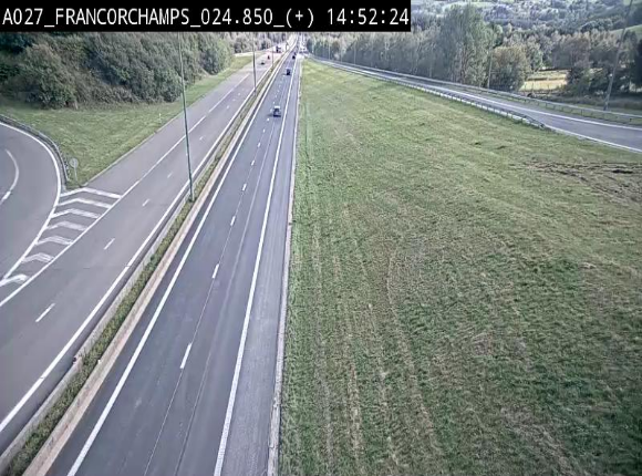 Caméra autoroutière à proximité du circuit de Spa-Francorchamps à Stavelot sur l'A27/E42