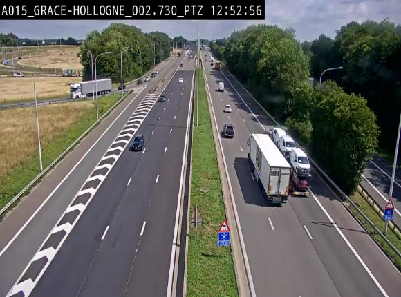Caméra trafic Belgique - Grâce-Hollogne - E42, jonction avec A604, direction Loncin/Aéroport de Liège -  BK 3.2