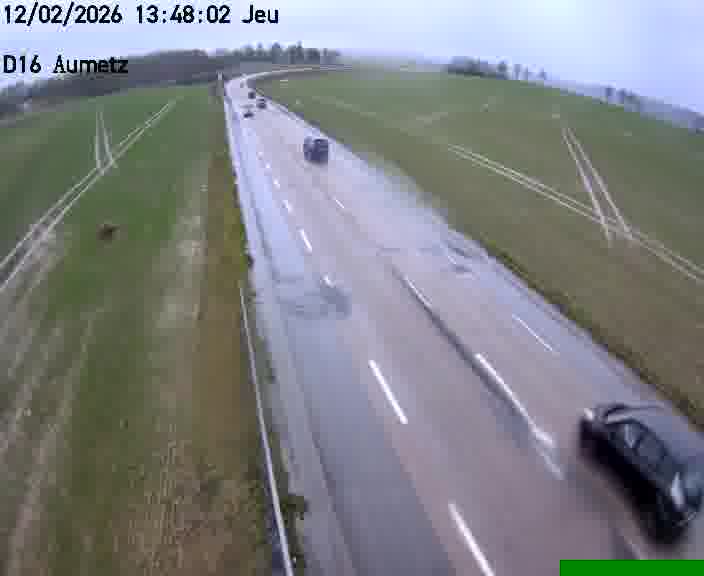 Webcam sur la D16 à Aumetz. Vue orientée vers A30