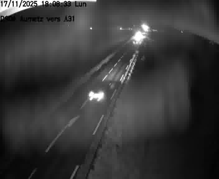 Webcam sur la D906 à Aumetz, juste après la fin de la D16. Vue orientée vers A30