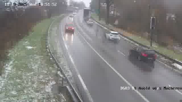 Webcam sur la D603 située à proximité de Saint-Avold. Vue orientée vers Macheren.