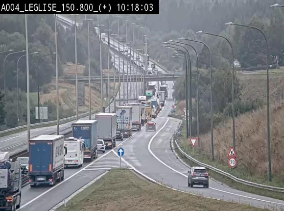 Caméra autoroute Belgique - Côte de Léglise, E411(A4) direction Luxembourg