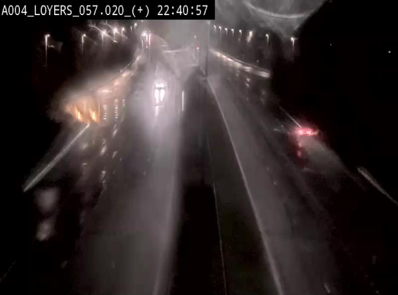 Webcam dans la montée de Loyers sur l'E411, après le viaduc de Beez en venant de Namur et en direction du Luxembourg