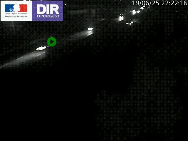 Caméra de circulation à Saint-Priest à la jonction entre l'A43 et l'A46 en direction de Marseille