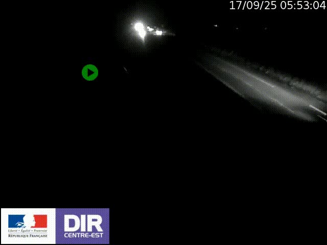 Webcam sur le contournement de Valence, sur la Nationale 7, à la jonction avec la N532, caméra orientée vers Grenoble