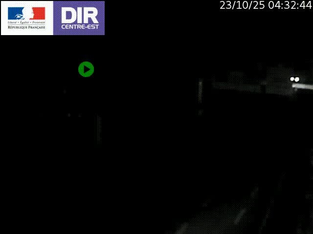Caméra de circulation routière sur le boulevard périphérique Laurent Bonnevay de Lyon (D383) à hauteur de Bron, avant la jonction avec l'A43. Vue orientée vers l'échangeur