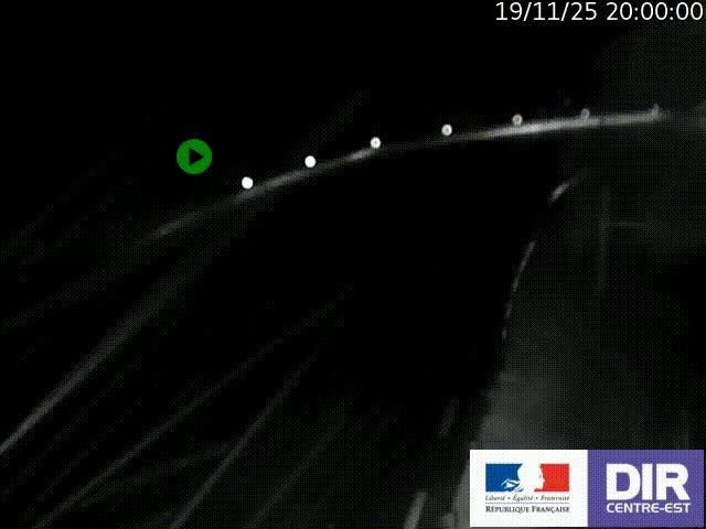 Webcam sur le col Pin Bouchain, vue orientée vers Roanne, en provenance de Lyon sur la nationale 7 (N7)