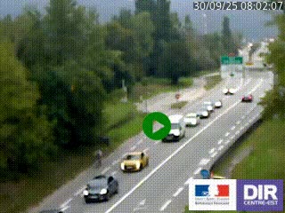Webcam info trafic à proximité de Vizille sur la N85, au niveau du point de vue du Saut du Moine à Champagnier