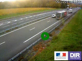 Webcam autoroute sur l'A77 à hauteur de Pouilly-sur-Loire en direction de Nevers