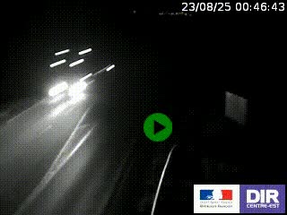Webcam routière sur la RN7 à hauteur de Toulon-sur-Allier, entre Moulins et Vichy