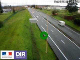 Webcam à Mably, à proximité de Roanne en direction de Moulins sur la N7