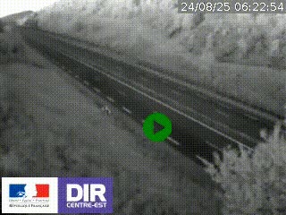 Webcam au niveau du col de Bois Clair à hauteur de Cluny sur la N79. Vue orientée vers Mâcon