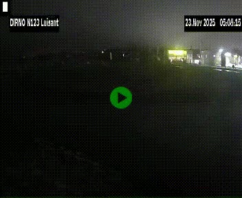 Webcam en périphérie de Chartres sur la N123, à hauteur de Luisant. Vue orientée vers Chartres