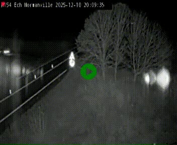 Webcam à hauteur du Leclerc Normanville sur la N154. Vue orientée vers Rouen