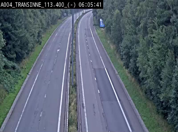 Caméra trafic E411 (A4) - Transinne direction Namur - BK 113.425