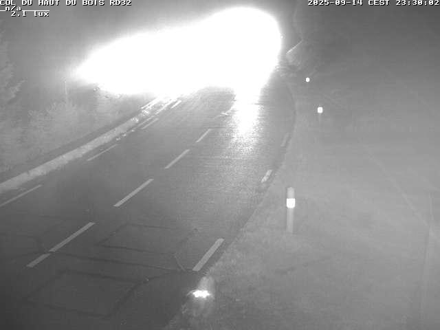 Webcam à 406 mètres d'altitude au niveau du col du haut du bois sur la RD32