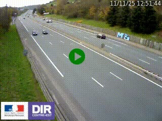 Webcam routière à Saint-Etienne-Terrenoire sur la RN88 avant la jonction entre l'A72 et le Boulevard Périphérique de Saint-Etienne
