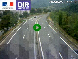 Caméra sur la Nationale 90 (N90) à La Léchère, en direction et à proximité d'Albertville