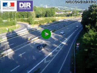 Caméra routière à hauteur de la sortie 15 Chambéry-centre au PK 4,103 en direction d'Albertville