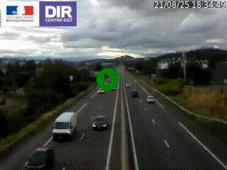 Caméra autoroute à Saint-Etienne (Les Littes) à hauteur du Ikea Saint-Etienne sur l'A72 en direction de Roanne