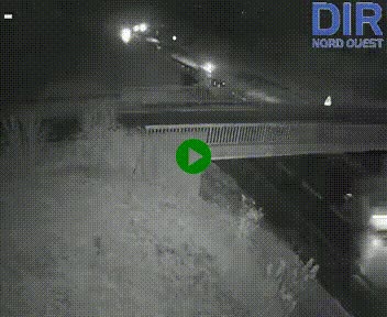 Webcam sur A84 à hauteur de Pont-Farcy, au niveau du pont autoroutier sur la Vire, au sud de Saint-Lô