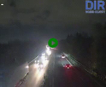 Webcam sur le périphérique de Caen (N814) à l'est de la ville, à Mondeville hauteur de la sortie 2, Presqu'île-Rives de l'Orne, au bout de l'autoroute A13