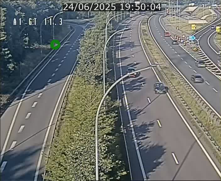 Traffic live webcam Luxembourg Senningerberg - A1 direction Allemagne - BK 11.3