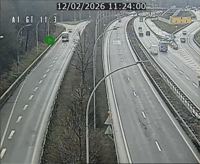 Traffic live webcam Luxembourg Senningerberg - A1 direction Allemagne - BK 11.3