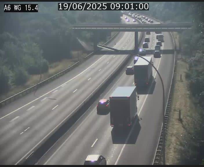 Traffic live webcam Luxembourg Capellen - A6 - BK 15.4 - direction Luxembourg/France/Allemagne