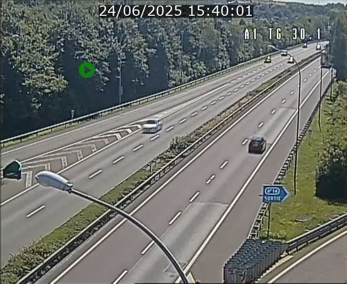 Traffic live webcam Luxembourg Grevenmacher - A1 direction Luxembourg - BK 30.1