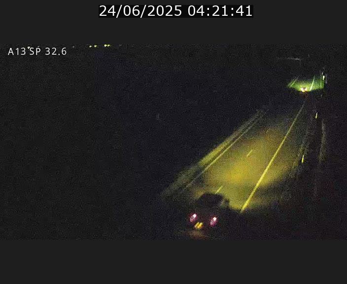 Webcam info trafic A13 à hauteur de Mondorf-les-bains. Vue orientée vers Altwies