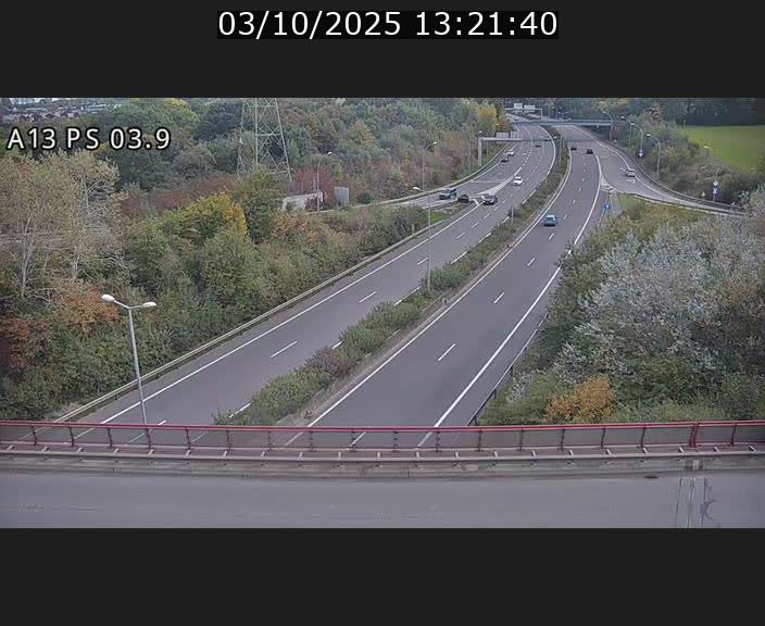 Traffic live webcam Luxembourg Differdange - A13 direction Esch-sur-Alzette - BK 3.9