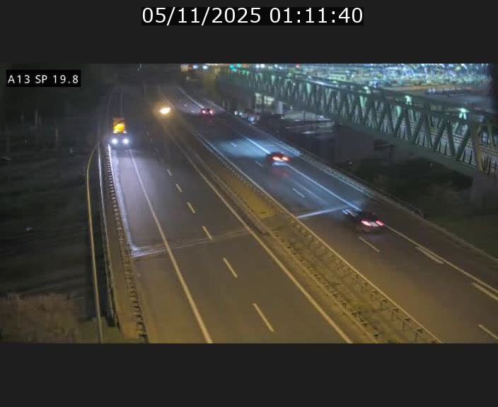Traffic live webcam Luxembourg Croix de Bettembourg - A13 direction Esch-sur-Alzette - BK 19.8