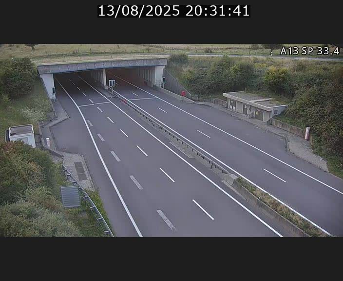 Webcam trafic sur A13 à hauteur d'Altwies en direction de Mondorf-les-bains et en provenance de l'Allemagne