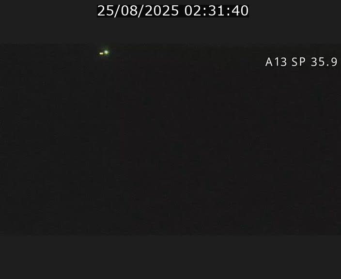 Webcam trafic sur A13 à l'entrée ouest du tunnel Markusbierg à Remerschen. Vue orientée vers Mondorf-les-Bains.