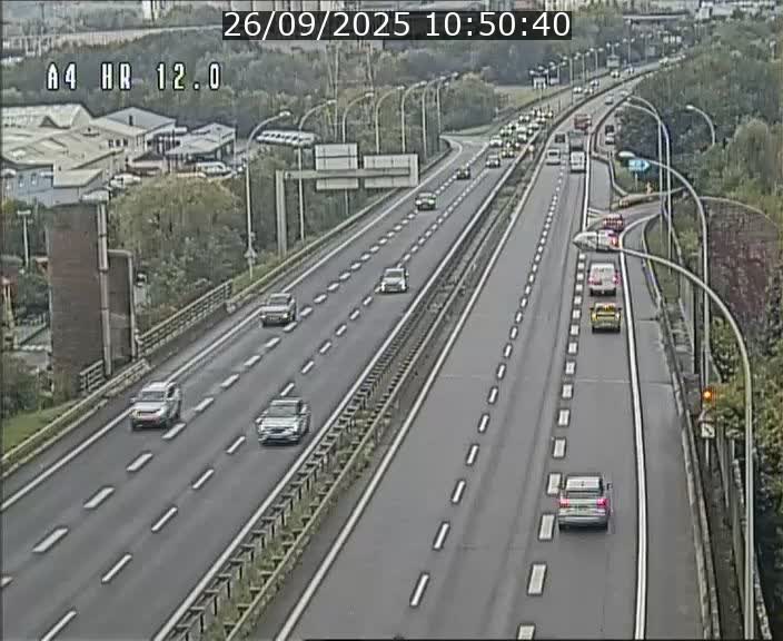 Traffic live webcam Luxembourg Jonction Foetz - A4 - BK 12.0 - direction Esch sur Alzette