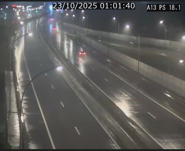 Traffic live webcam Luxembourg Dudelange - A13 direction Croix de Bettembourg - BK 18.1