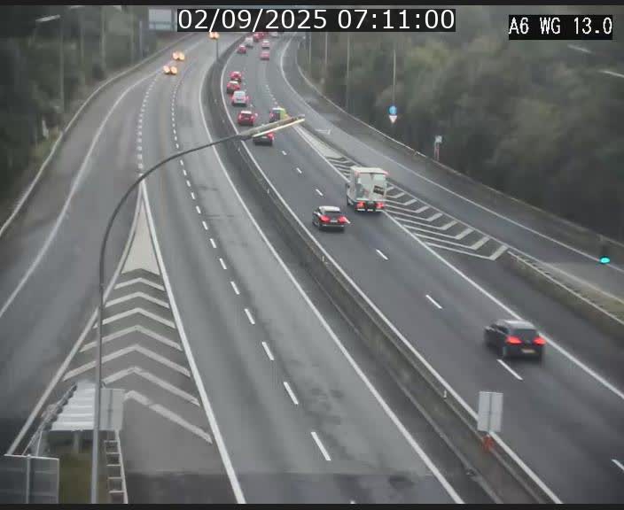 Traffic live webcam Luxembourg Mamer - A6 - BK 13 - direction Luxembourg/France/Allemagne