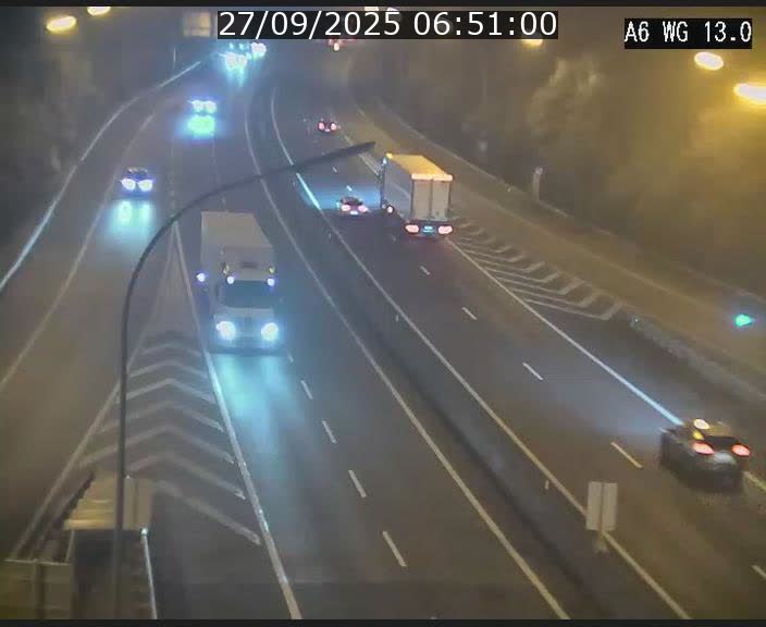 Traffic live webcam Luxembourg Mamer - A6 - BK 13 - direction Luxembourg/France/Allemagne