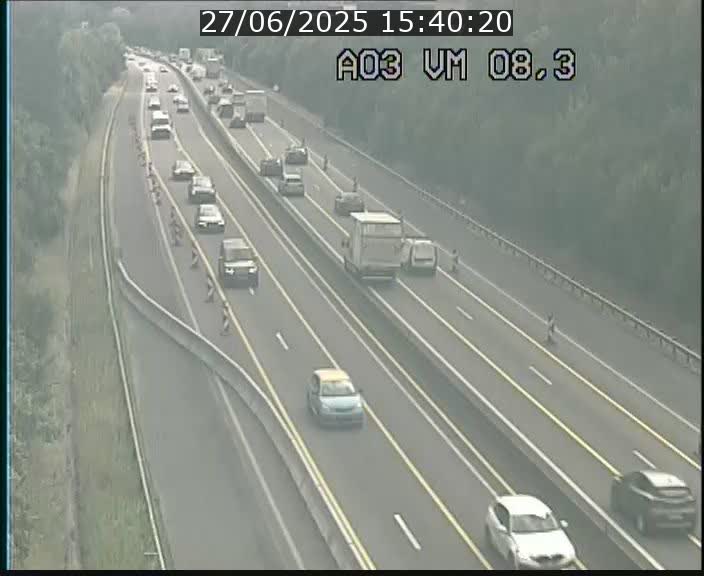Traffic live webcam Luxembourg Bettembourg - A3 - BK 8.3 - direction France