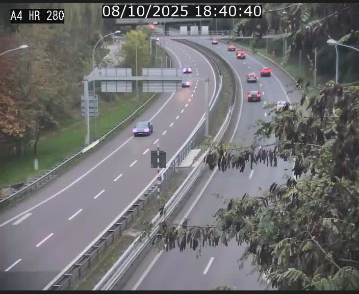 Webcam traffic A4 Luxembourg - BK 0.2 - P+R Bouillon (direction Luxembourg)