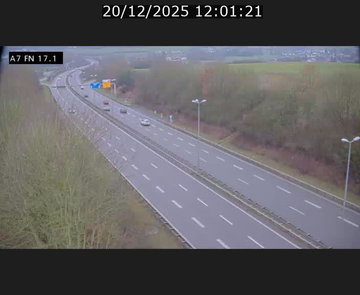 Caméra trafic Luxembourg - A7, Merscherbierg direction Mersch
