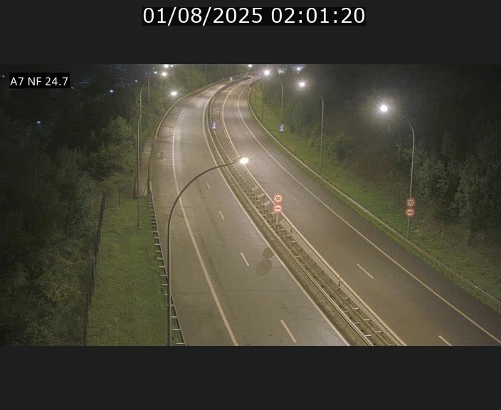 Caméra trafic Luxembourg - A7, Schieren direction Mersch