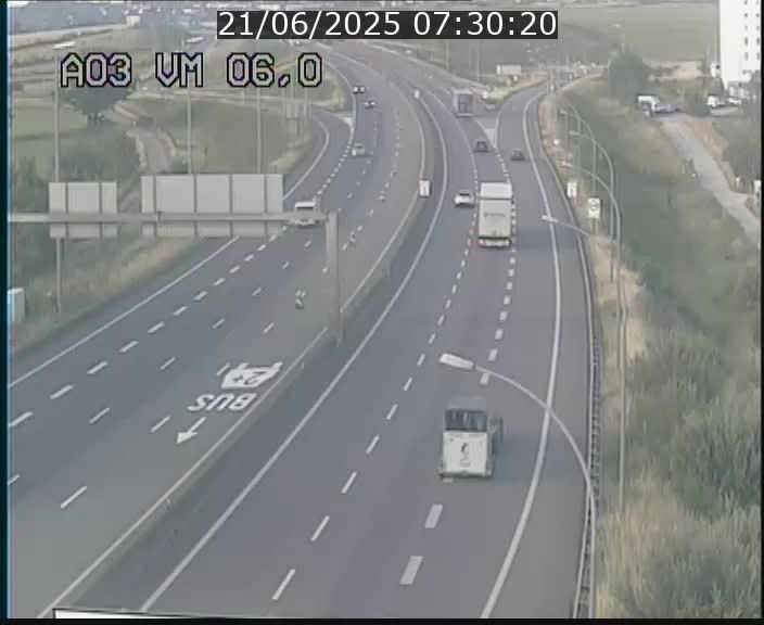 Traffic live webcam Luxembourg Aire de Berchem - A3 - BK 6 - direction France